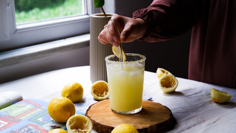 Fresh squeezed lemonade drink at 4 rivers restaurant